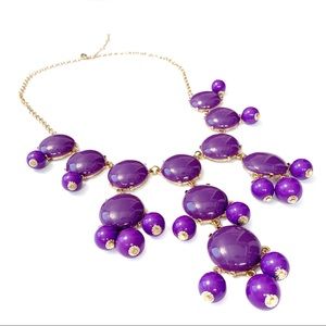 Ily Couture Purple Two Tone Bauble Necklace